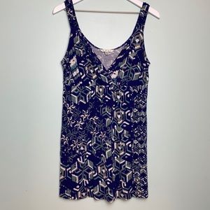CAbi #359 Batik Geo Print Tunic / Tank Top